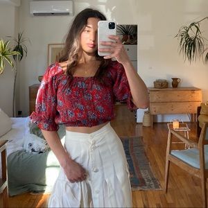 Carolina K Silk Off the Shoulder Top